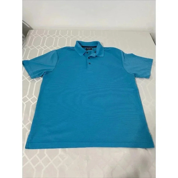 Ben Hogan Performance Short Sleeve Polo Men Size XL Blue - Picture 1 of 7